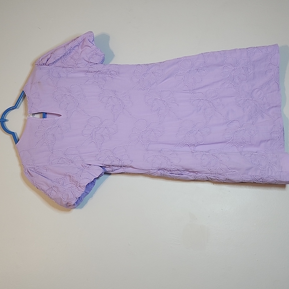 J. Crew Lavender Mini Dress with Puff Sleeves - Picture 12 of 14
